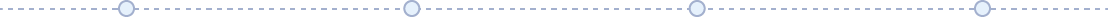 decorated vertical dotted line with four blue transparent circles in the middle