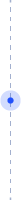 decorated vertical dotted line with blue transparent circle in the middle